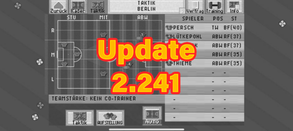 fussball pocket manager update 2024